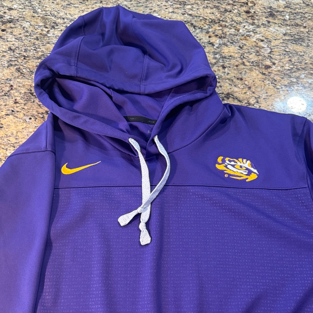 Nike Purple Hoodie with LSU Tigers Logo